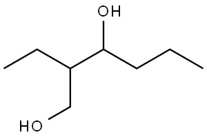 2-Ethyl-1,3-hexanediol Structure