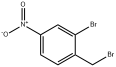 2-bromo-1-(bromomethyl)-4-nitrobenzene 化学構造式