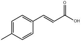 (E)-3-(4-メチルフェニル)-2-プロペン酸 化学構造式