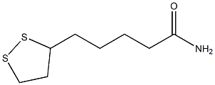 1,2-ジチオラン-3-ペンタンアミド 化学構造式