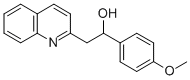 1-(4-メトキシフェニル)-2-(キノリン-2-イル)エタノール 化学構造式