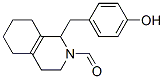 (-)-3,4,5,6,7,8-hexahydro-1-[(4-hydroxyphenyl)methyl](1H)-isoquinoline-2-carbaldehyde Struktur