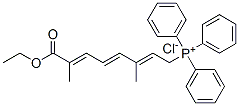 (8-ethoxy-3,7-dimethyl-8-oxo-2,4,6-octatrienyl)triphenylphosphonium chloride Struktur