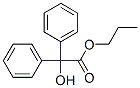 α-ヒドロキシ-α-フェニルベンゼン酢酸プロピル 化学構造式