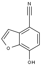 4-Benzofurancarbonitrile,  7-hydroxy- Structure