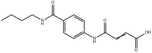 (E)-4-{4-[(BUTYLAMINO)CARBONYL]ANILINO}-4-OXO-2-BUTENOIC ACID Struktur