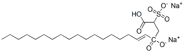 disodium 4-(octadecenyl) 2-sulphonatosuccinate Struktur