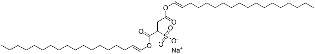 sodium dioctadecenyl sulphonatosuccinate Struktur