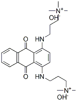 3,3'-[(9,10-dihydro-9,10-dioxo-1,4-anthrylene)diimino]bis[trimethylpropylammonium] dihydroxide 结构式