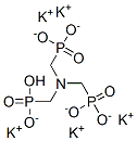 pentapotassium hydrogen [nitrilotris(methylene)]trisphosphonate 结构式