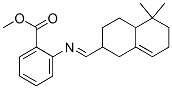 methyl 2-[[(octahydro-5,5-dimethyl-2-naphthyl)methylene]amino]benzoate 结构式