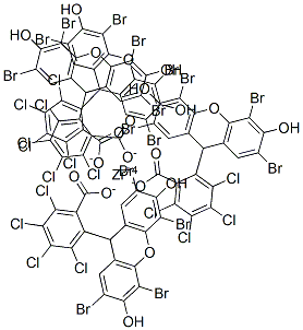2-(2,4,5,7-테트라브로모-3,6-디하이드록시잔텐-9-일)-3,4,5,6-테트라클로로벤조산,지르코늄염