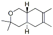 trans-3,4,4a,5,8,8a-hexahydro-3,3,6,7-tetramethyl-1H-2-benzopyran 结构式