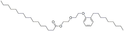 2-[2-(nonylphenoxy)ethoxy]ethyl palmitate Structure