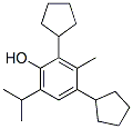 2,4-ジシクロペンチル-3-メチル-6-イソプロピルフェノール 化学構造式