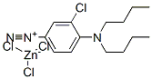3-chloro-4-(dibutylamino)benzenediazonium trichlorozincate Structure