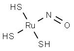トリメルカプトニトロシルルテニウム(IV) 化学構造式