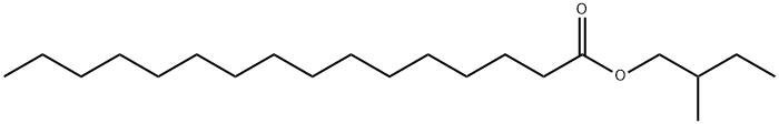 2-methylbutyl palmitate Structure