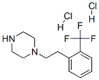 1-[2-[2-(trifluoromethyl)phenyl]ethyl]piperazine dihydrochloride  Struktur