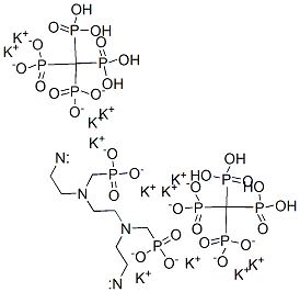 dodecapotassium [ethane-1,2-diylbis[[(phosphonatomethyl)imino]ethane-2,1-diylnitrilobis(methylene)]]tetrakisphosphonate Structure