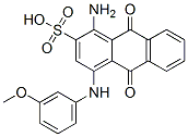 1-amino-4-m-anisidino-9,10-dihydro-9,10-dioxoanthracene-2-sulphonic acid Struktur