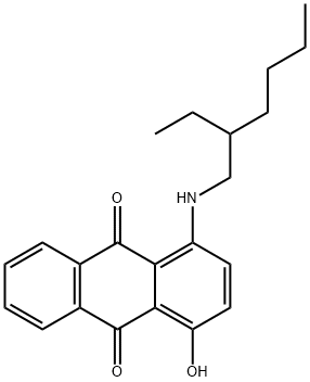 1-[(2-ethylhexyl)amino]-4-hydroxyanthraquinone  Struktur