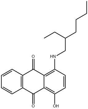1-[(2-ethylhexyl)amino]-4-hydroxyanthraquinone Structure