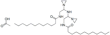 N,N'-[iminobis(ethyleneiminoethylene)]bis(dodecanamide) monoacetate Structure