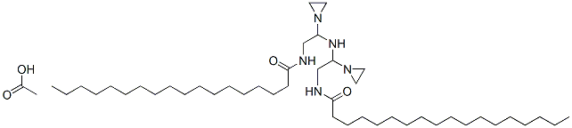 N,N'-[iminobis(ethyleneiminoethylene)]distearamide monoacetate Structure