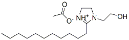4,5-dihydro-1-(2-hydroxyethyl)-2-undecyl-1H-imidazolium acetate  Struktur