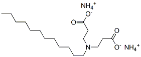 ammonium N-(2-carboxyethyl)-N-dodecyl-beta-alaninate Struktur