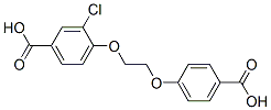 4-[2-(4-カルボキシフェノキシ)エトキシ]-3-クロロ安息香酸 化学構造式