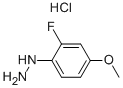 (2-fluoro-4-methoxyphenyl)hydrazine hydrochloride 化学構造式
