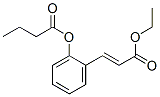 2-(3-ethoxy-3-oxoprop-1-enyl)phenyl butyrate|