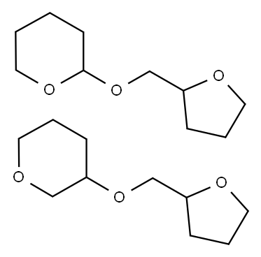 2(3)-(TETRAHYDROFURFURYLOXY)TETRAHYDROPYRAN Struktur