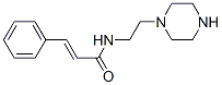 cinnamic acid, monoamide with piperazine-1-ethylamine Structure