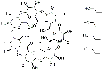 Hydroxypropyl-beta-cyclodextrin  Struktur