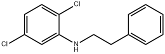 2,5-ジクロロ-N-フェネチルアニリン 化学構造式
