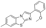 2-(2-METHOXYPHENYL)-7-METHYLIMIDAZO[2,1-B]BENZOTHIAZOLE Structure