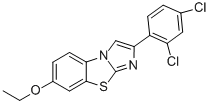 2-(2,4-DICHLOROPHENYL)-7-ETHOXYIMIDAZO[2,1-B]BENZOTHIAZOLE Structure