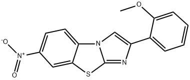 2-(2-METHOXYPHENYL)-7-NITROIMIDAZO[2,1-B]BENZOTHIAZOLE Structure