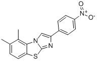 5,6-DIMETHYL-2-(4-NITROPHENYL)IMIDAZO[2,1-B]BENZOTHIAZOLE Structure