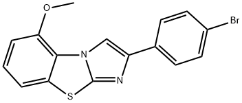 2-(4-BROMOPHENYL)-5-METHOXYIMIDAZO[2,1-B]BENZOTHIAZOLE Structure