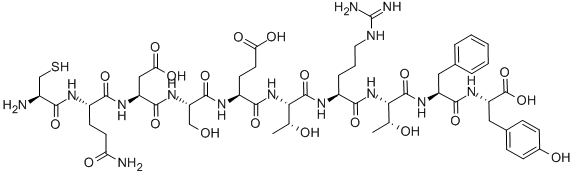 CYS-GLN-ASP-SER-GLU-THR-ARG-THR-PHE-TYR Structure