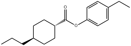 丙基环己基苯甲酸对乙基苯酚酯 结构式
