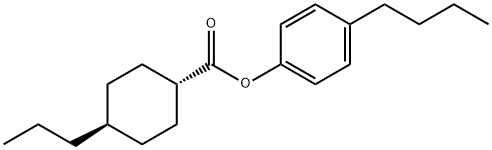 4-Butylphenyl-4'-trans-propylcyclohexylcarboxylate Structure