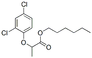 2-(2,4-ジクロロフェノキシ)プロパン酸ヘキシル 化学構造式