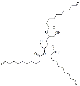 Sorbitan, tri-10-undecenoate Structure