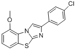 2-(4-CHLOROPHENYL)-5-METHOXYIMIDAZO[2,1-B]BENZOTHIAZOLE Structure