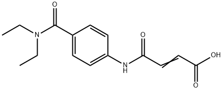 (E)-4-{4-[(DIETHYLAMINO)CARBONYL]ANILINO}-4-OXO-2-BUTENOIC ACID Struktur